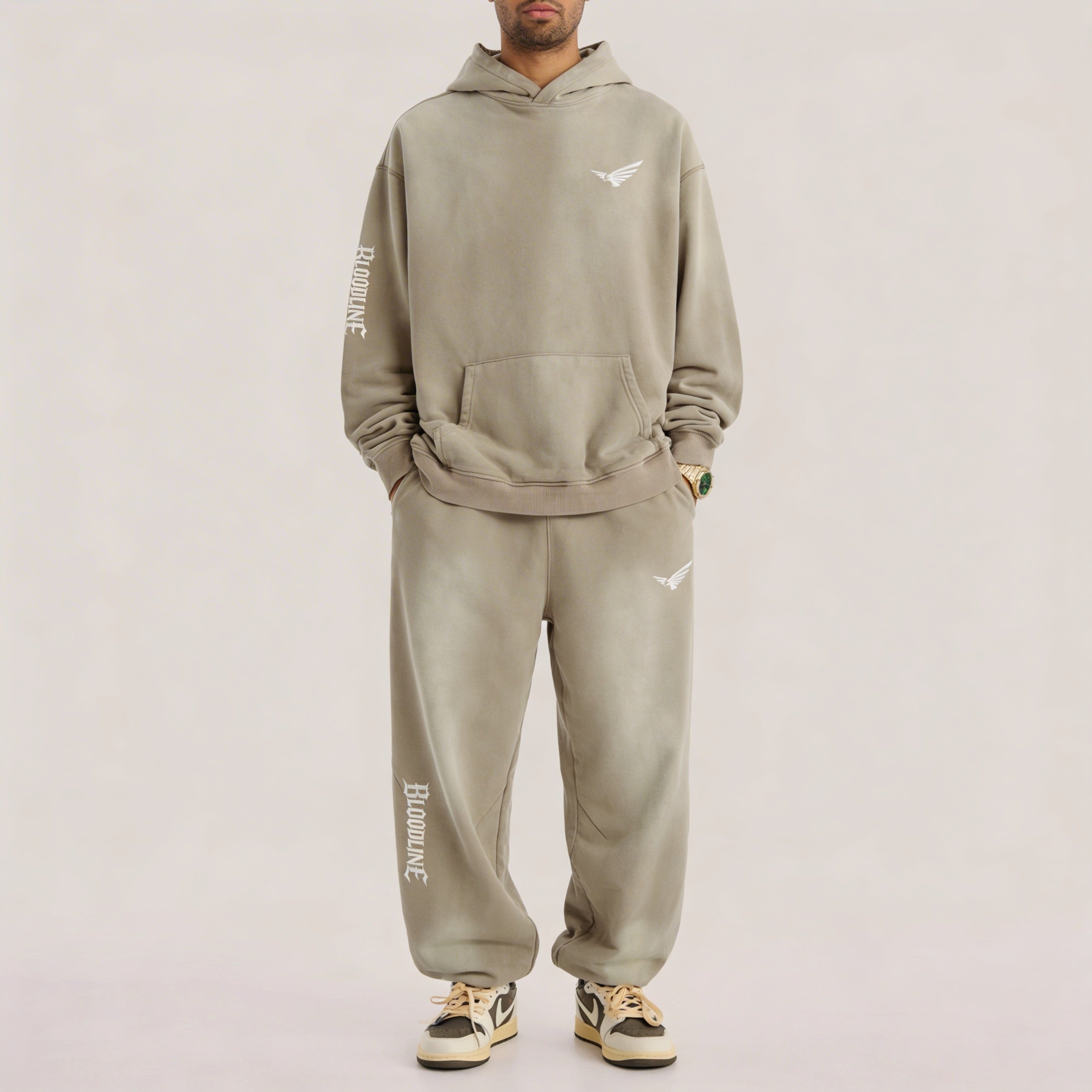 Bloodline 2.0 - 400GSM Unisex Super Heavyweight Sun Faded Hoodie