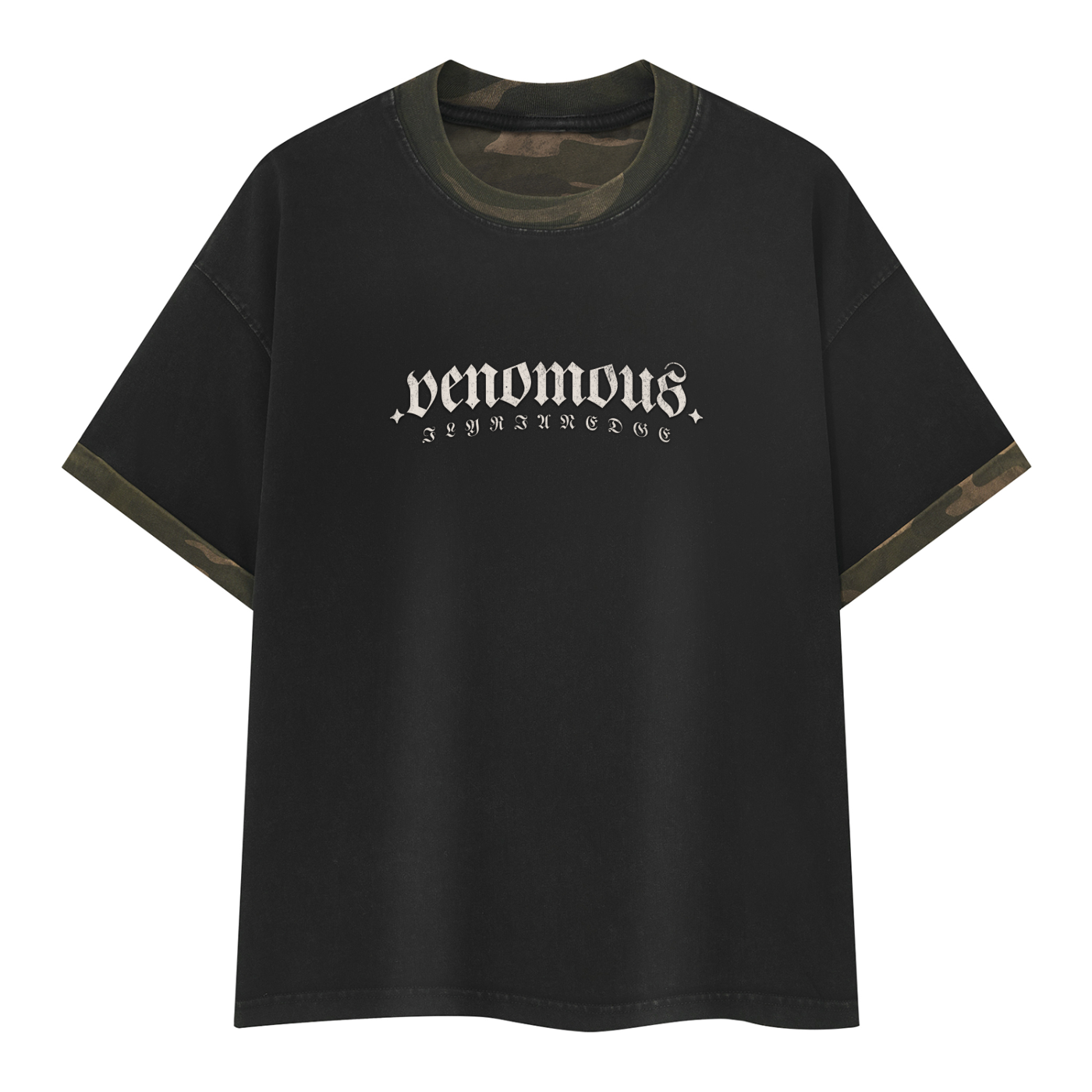 Ouroboros Legacy | Mineral Washed Boxy Panel T-Shirt | ILYRIANEDGE