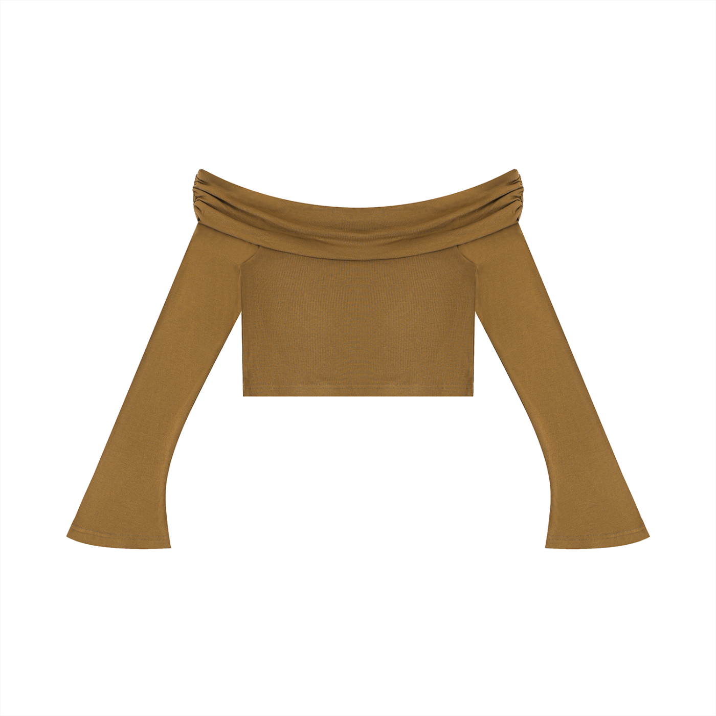 Ilyrianedge – Women's Off-the-Shoulder Bell Sleeve Crop Top