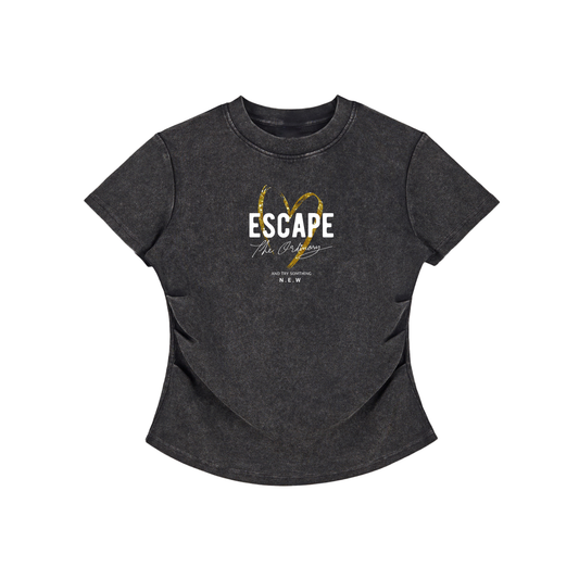 Escape | Vintage Washed Bodycon Tee | ILYRIANEDGE
