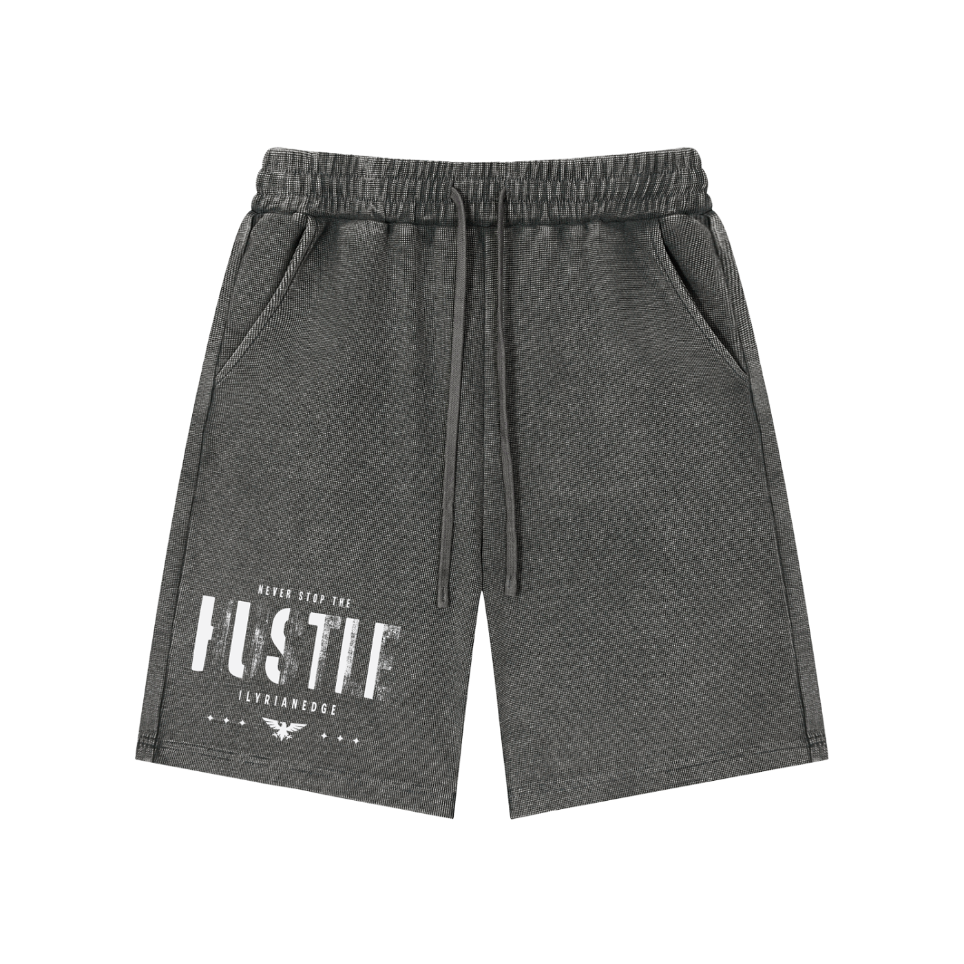 Hustle | Mineral Wash Waffle Knit Short | ILYRIANEDGE