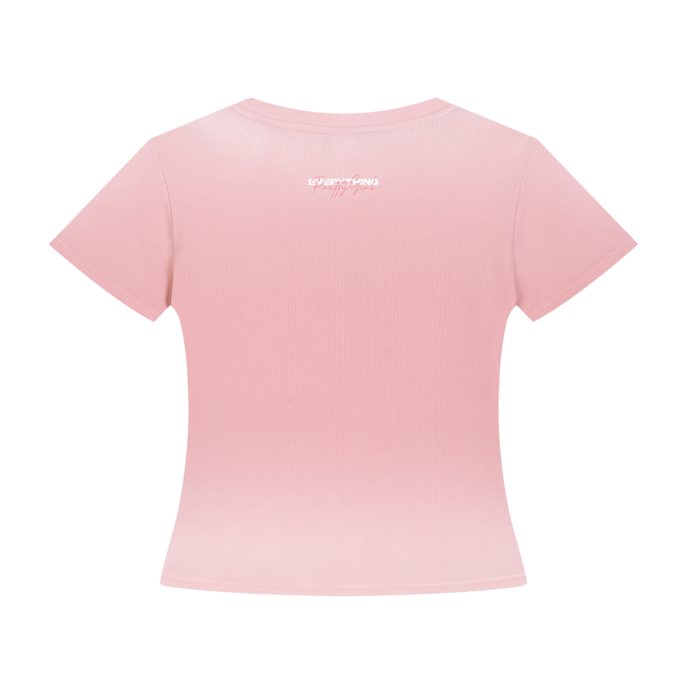 Pink t-shirt on a white background