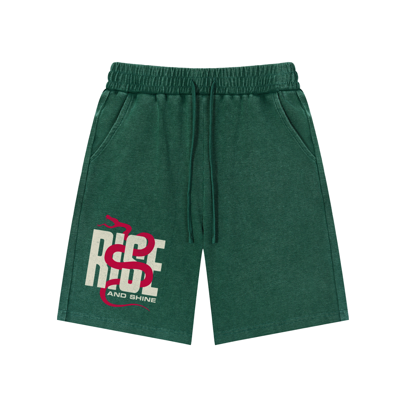 Rise | Mineral Wash Waffle Knit Shorts | ILYRIANEDGE