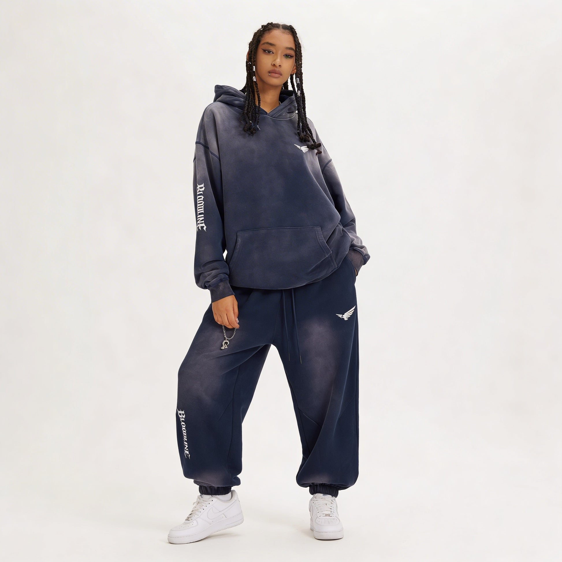 Bloodline 2.0 - 400GSM Unisex Super Heavyweight Sun Faded Hoodie