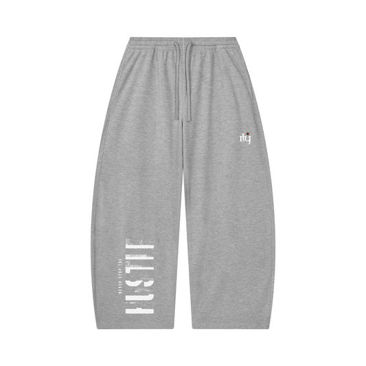 Ily Hustle | Premium Waffle Barrel Leg Pants | ILYRIANEDGE
