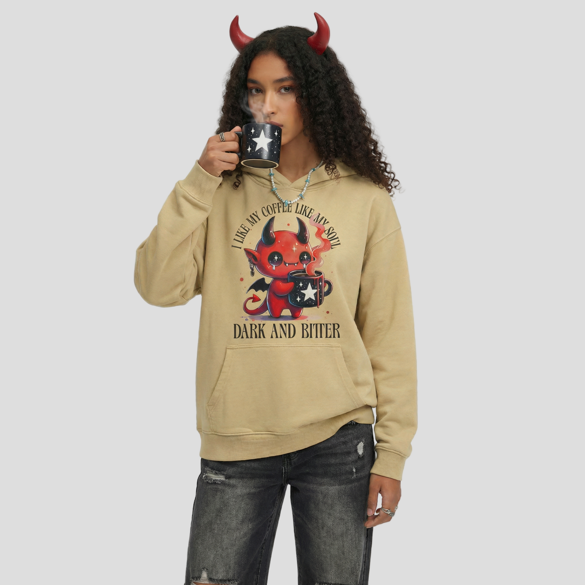 Dark and Bitter | Oversized Retro Hoodie | ILYRIANEDGE