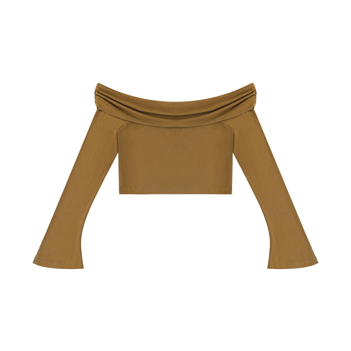 Ilyrianedge – Women's Off-the-Shoulder Bell Sleeve Crop Top