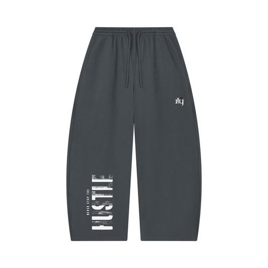 Ily Hustle | Premium Waffle Barrel Leg Pants | ILYRIANEDGE