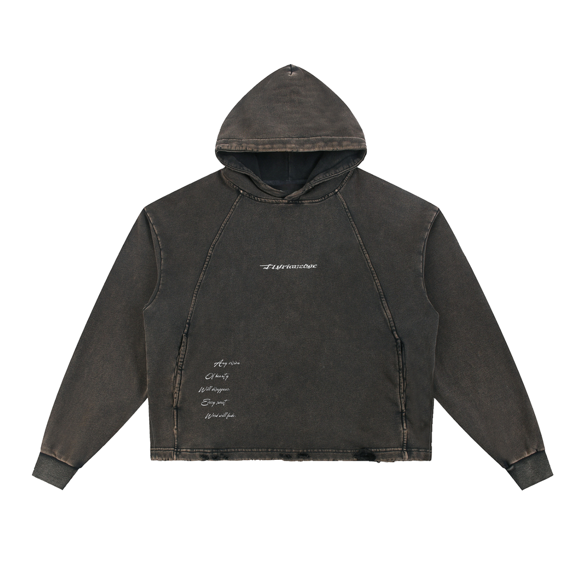 Fade | Frayed Hem Vintage Washed Hoodie | ILYRIANEDGE