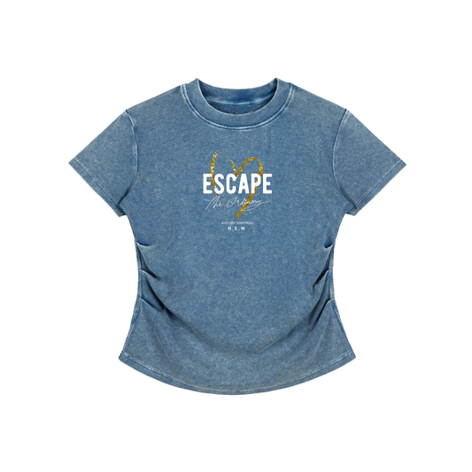Escape | Vintage Washed Bodycon Tee | ILYRIANEDGE