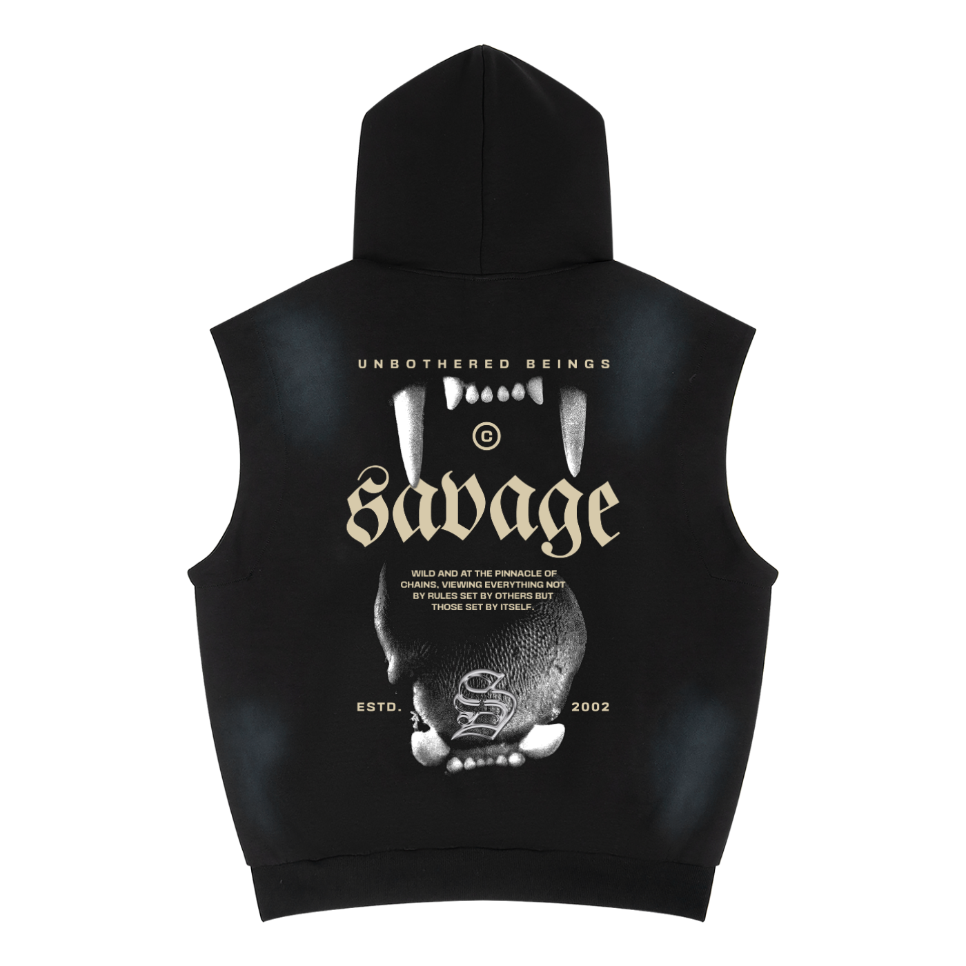 Savage - Unisex Vintage Wash Sun Fade Sleeveless Hoodie