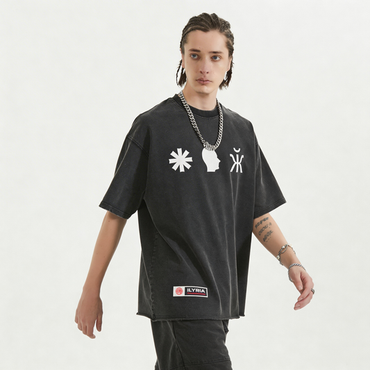 Forever - 260GSM Unisex Faded Raw Hem T-shirt