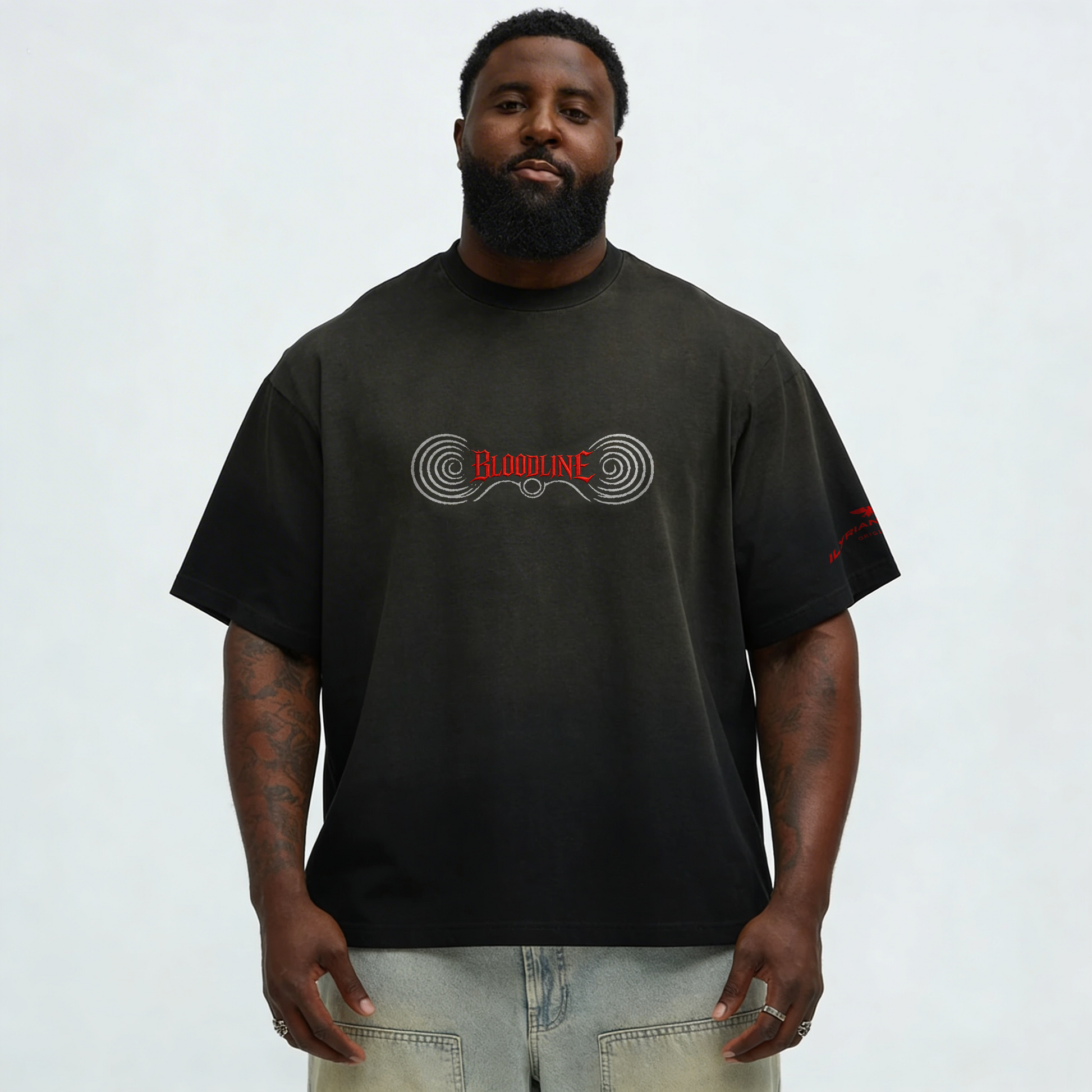 Bloodline - 260GSM Unisex Boxy Sun Faded T-shirt