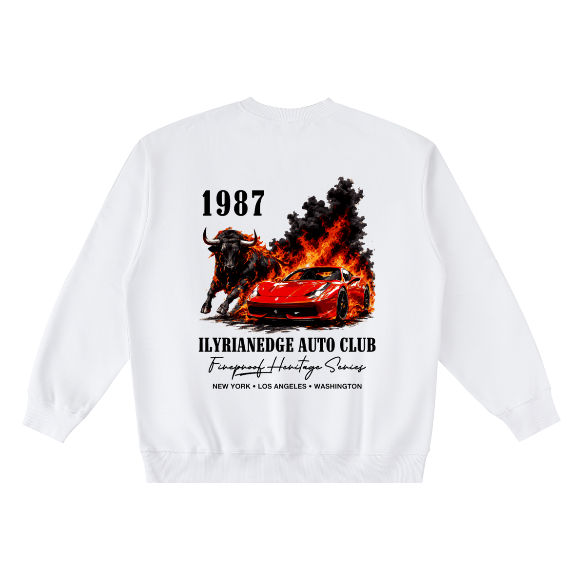 REDLINE | Oversized Heavyweight Crewneck Sweatshirt  | ILYRIANEDGE