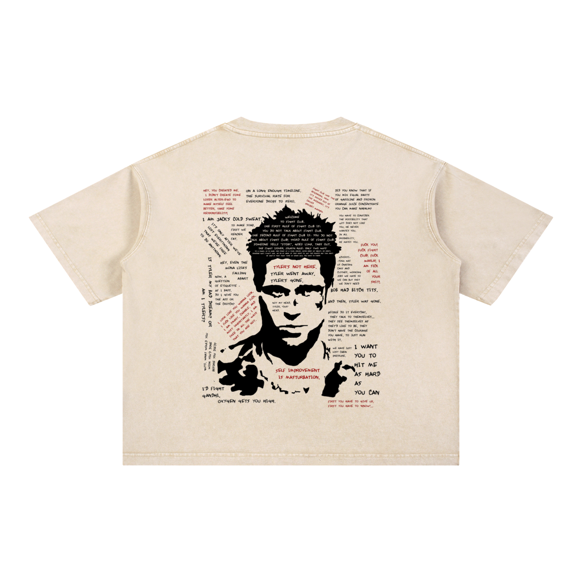 Fight Club  | Vintage Mineral Wash Boxy T-Shirt | ILYRIANEDGE