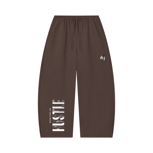Ily Hustle | Premium Waffle Barrel Leg Pants | ILYRIANEDGE