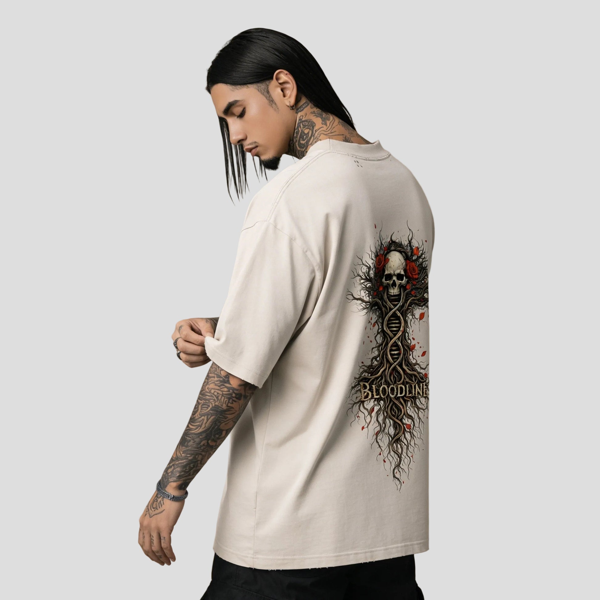 Bloodline Roots | Boxy Sun-Faded Tee | ILYRIANEDGE