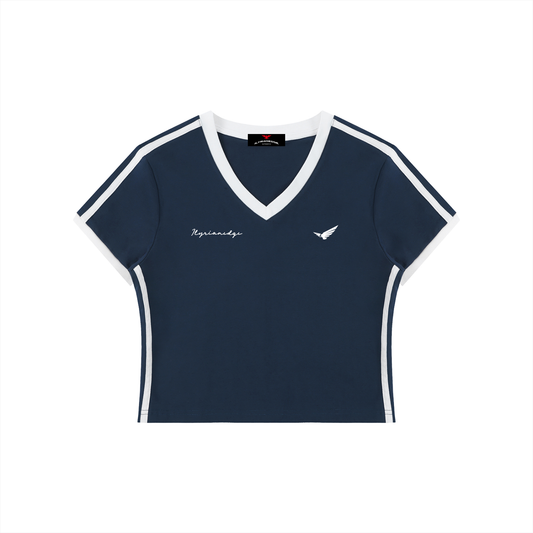 Everyday Beginnings | V-Neck Crop T-Shirt | ILYRIANEDGE