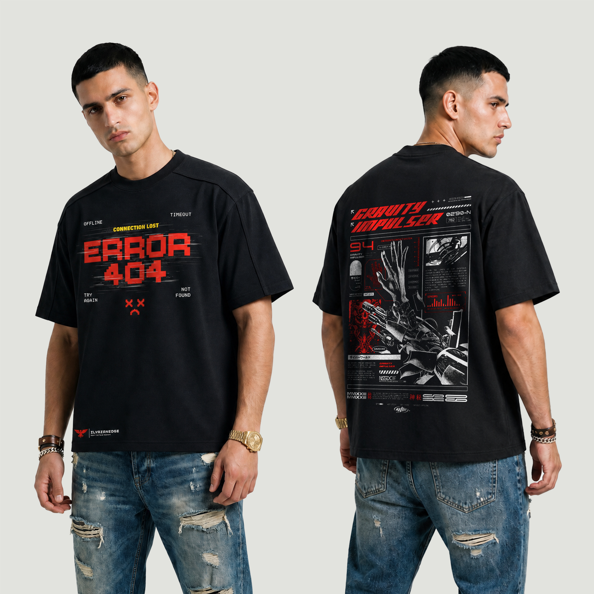 Error 404 | Paneled Boxy T-Shirt | ILYRIANEDGE