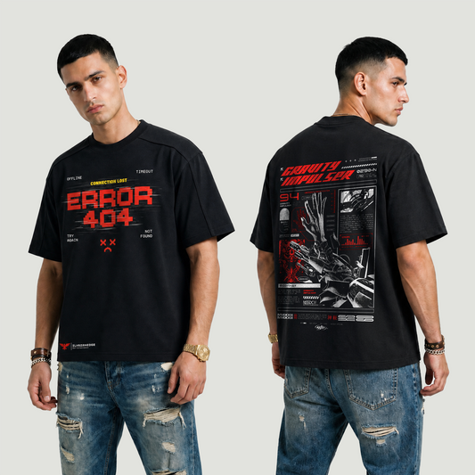 Error 404 | Paneled Boxy T-Shirt | ILYRIANEDGE