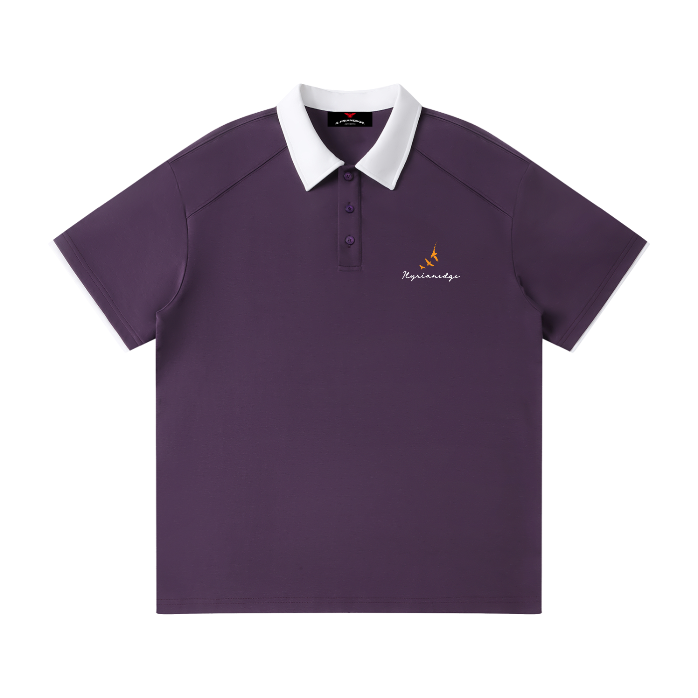 Ilyrianedge | Premium Contrast Collar Raglan Polo Shirt | ILYRIANEDGE