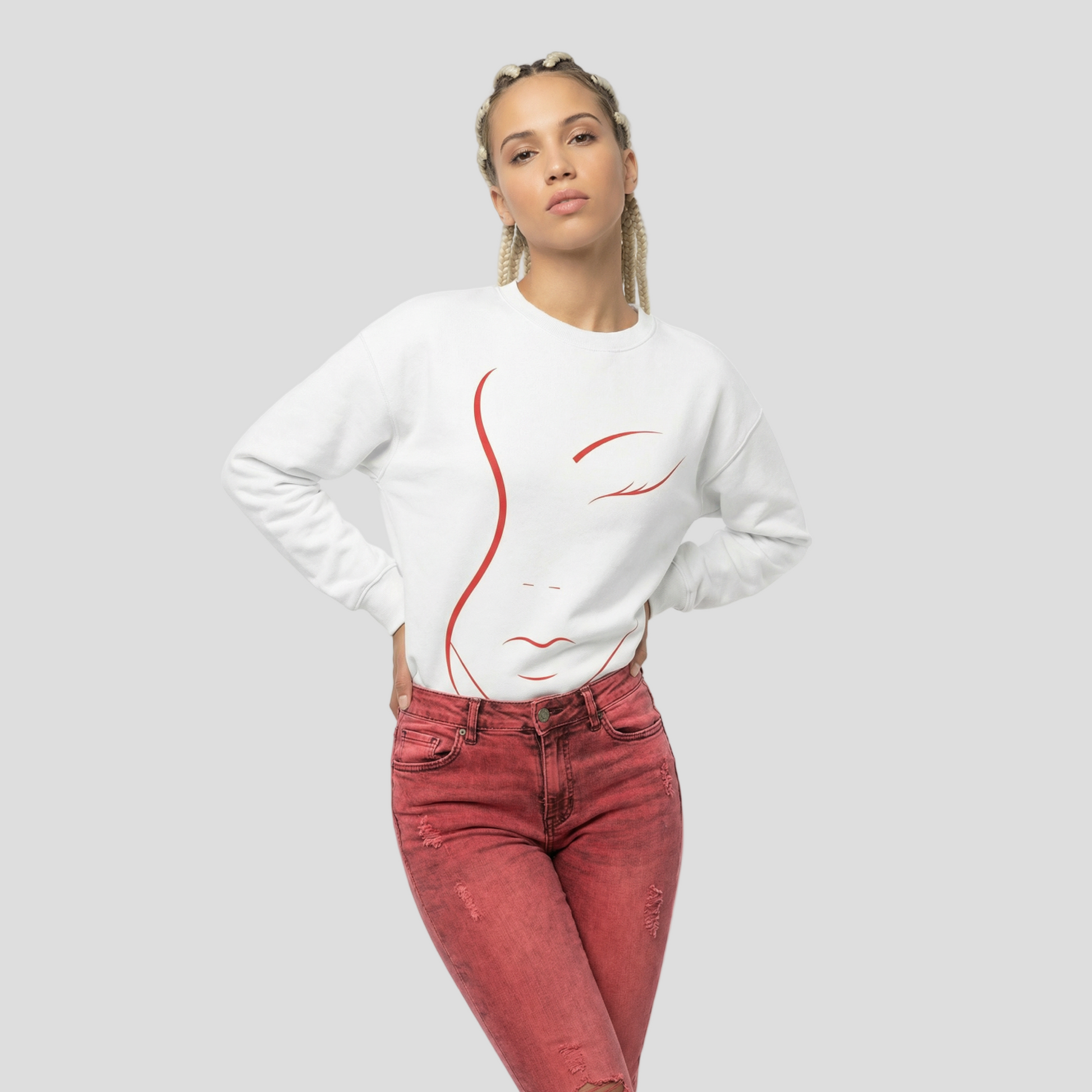 Simplicity Beauty | Oversized Sweatshirt | ILYRIANEDGE