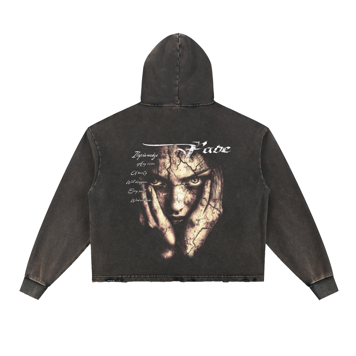 Fade | Frayed Hem Vintage Washed Hoodie | ILYRIANEDGE