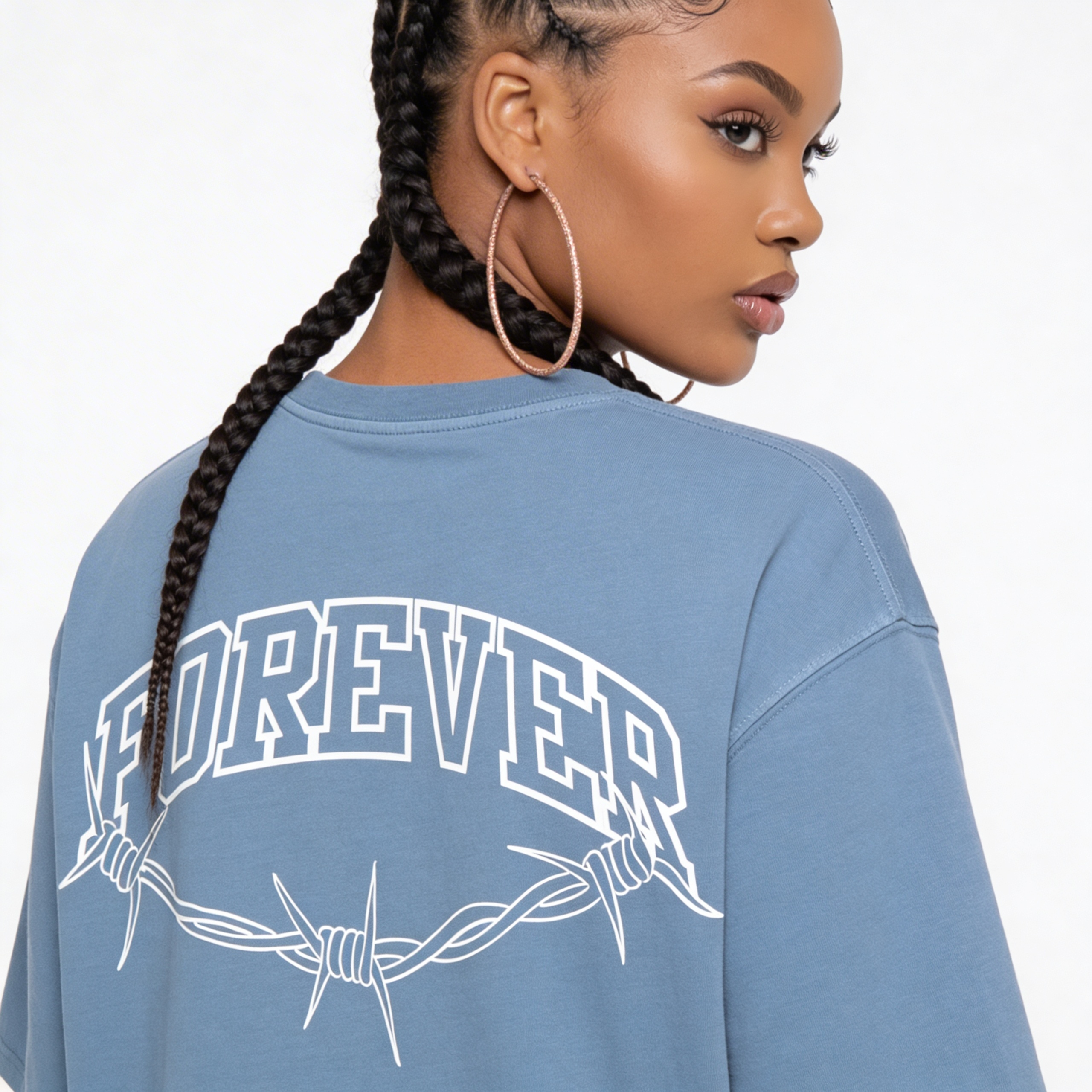 Forever - 260GSM Unisex Faded Raw Hem T-shirt