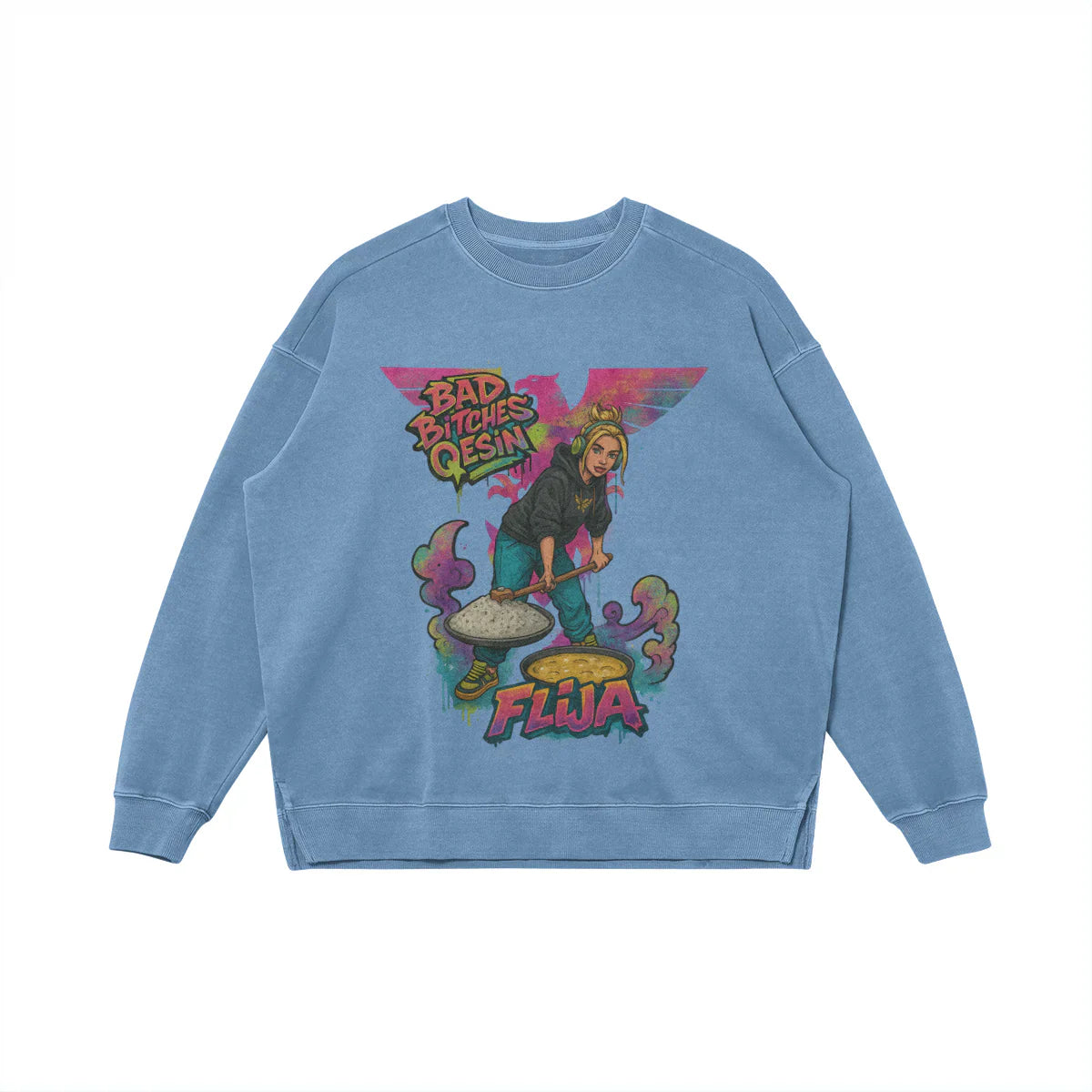 Flija | Oversized Faded Sweatshirt | ILYRIANEDGE