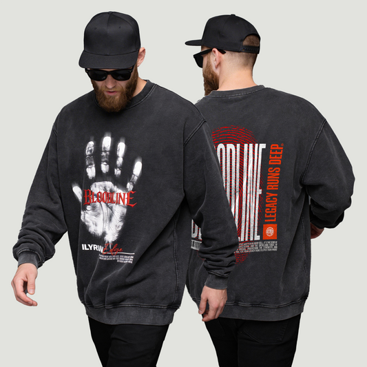 Bloodline Legacy - 440GSM Unisex Super Heavyweight Oversized Faded Sweatshirt