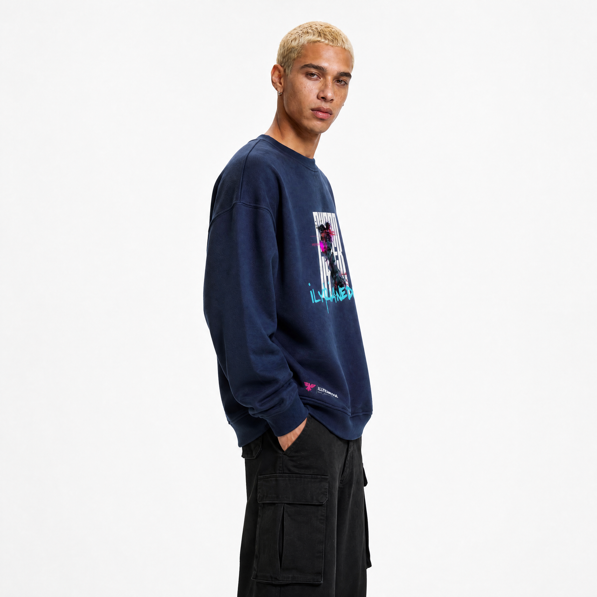 Glitch Runner | Heavyweight Sweatshirt | ILYRIANEDGE