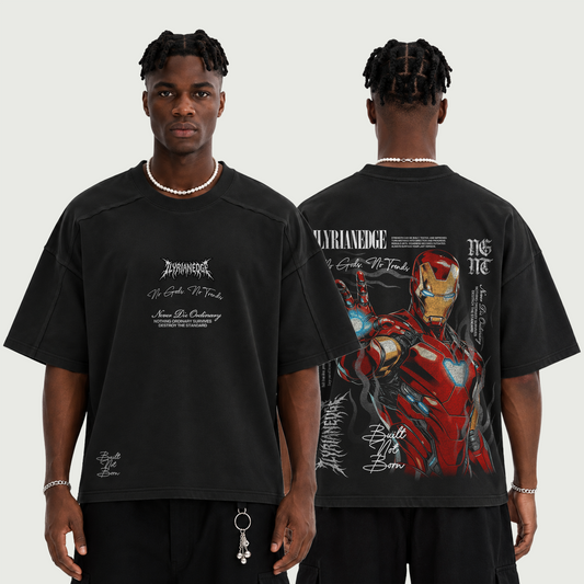 Steelborn | Raw Seam Boxy Heavyweight T-Shirt | ILYRIANEDGE