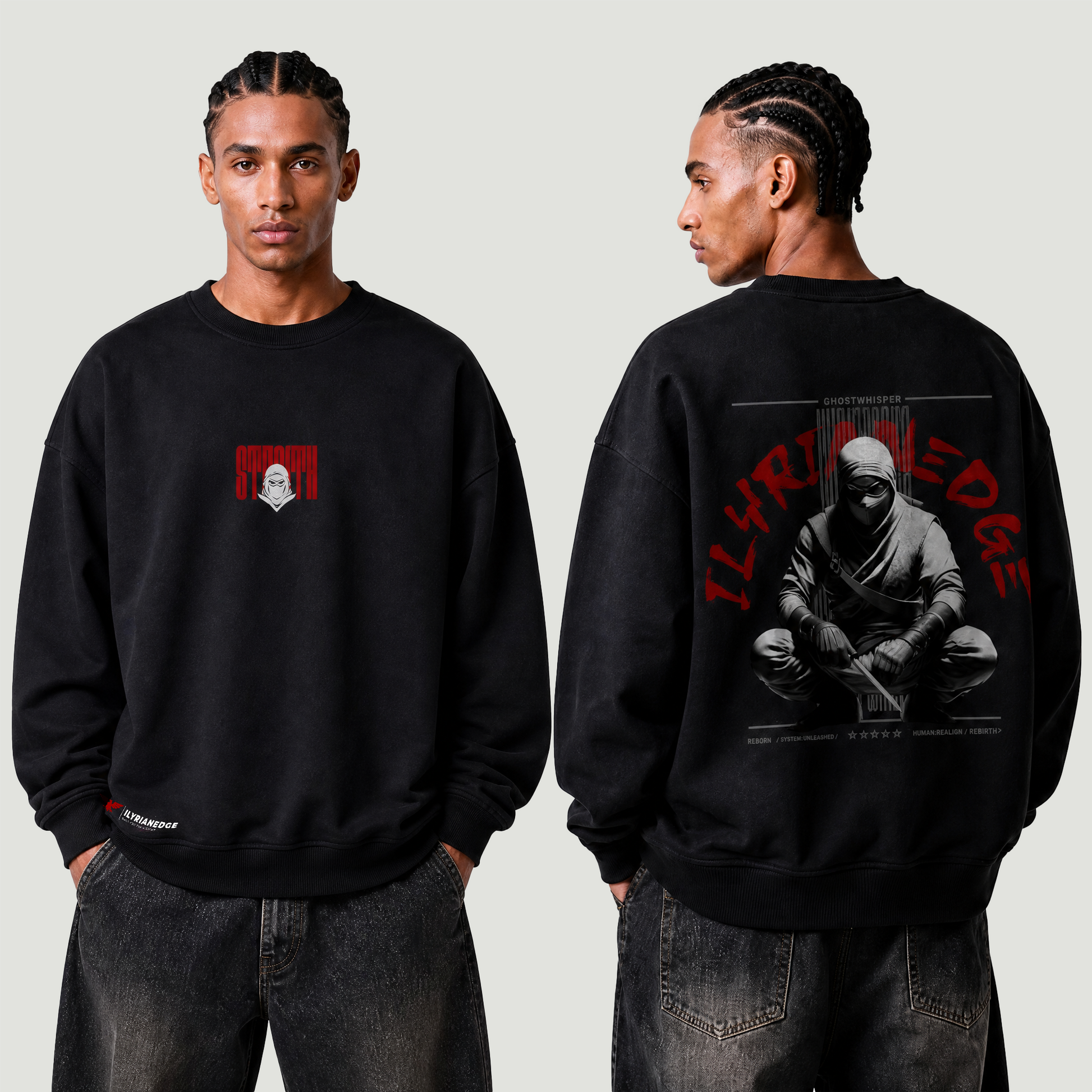 Stealth | Brushed Fleece Sweatshirt | ILYRIANEDGE