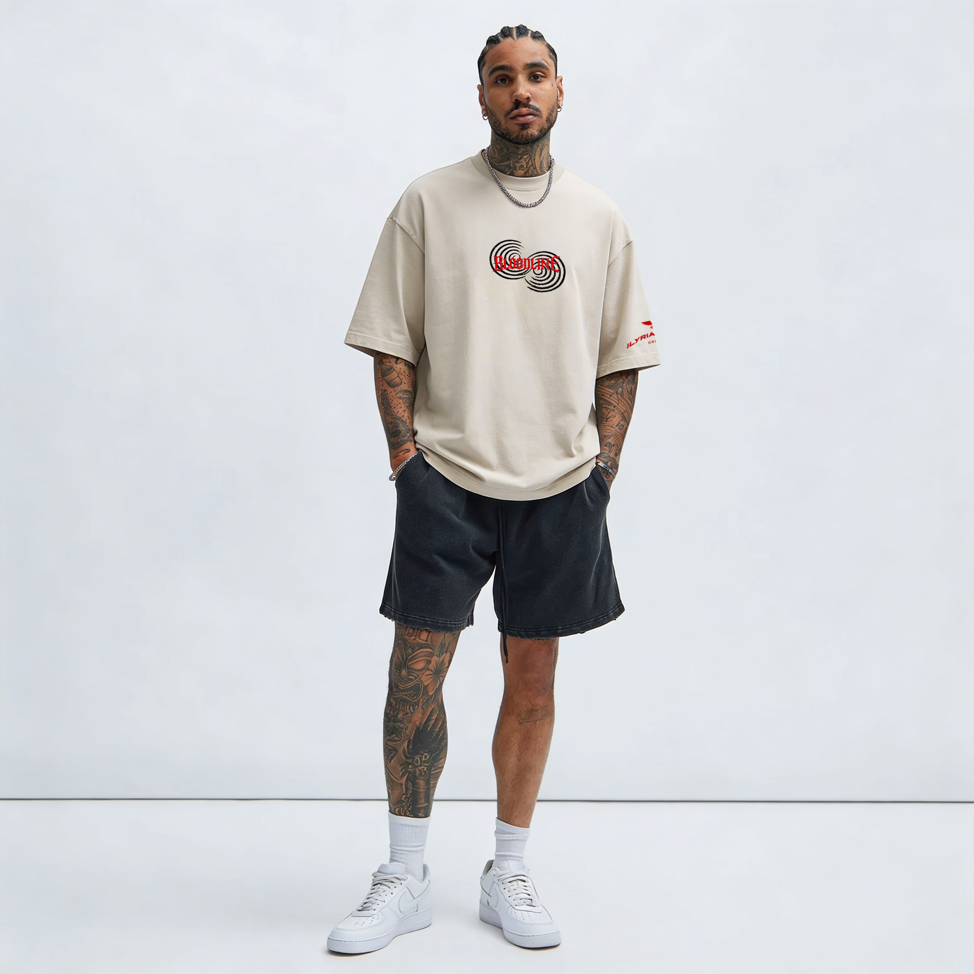 Bloodline | Sun-Faded Boxy Tee | ILYRIANEDGE