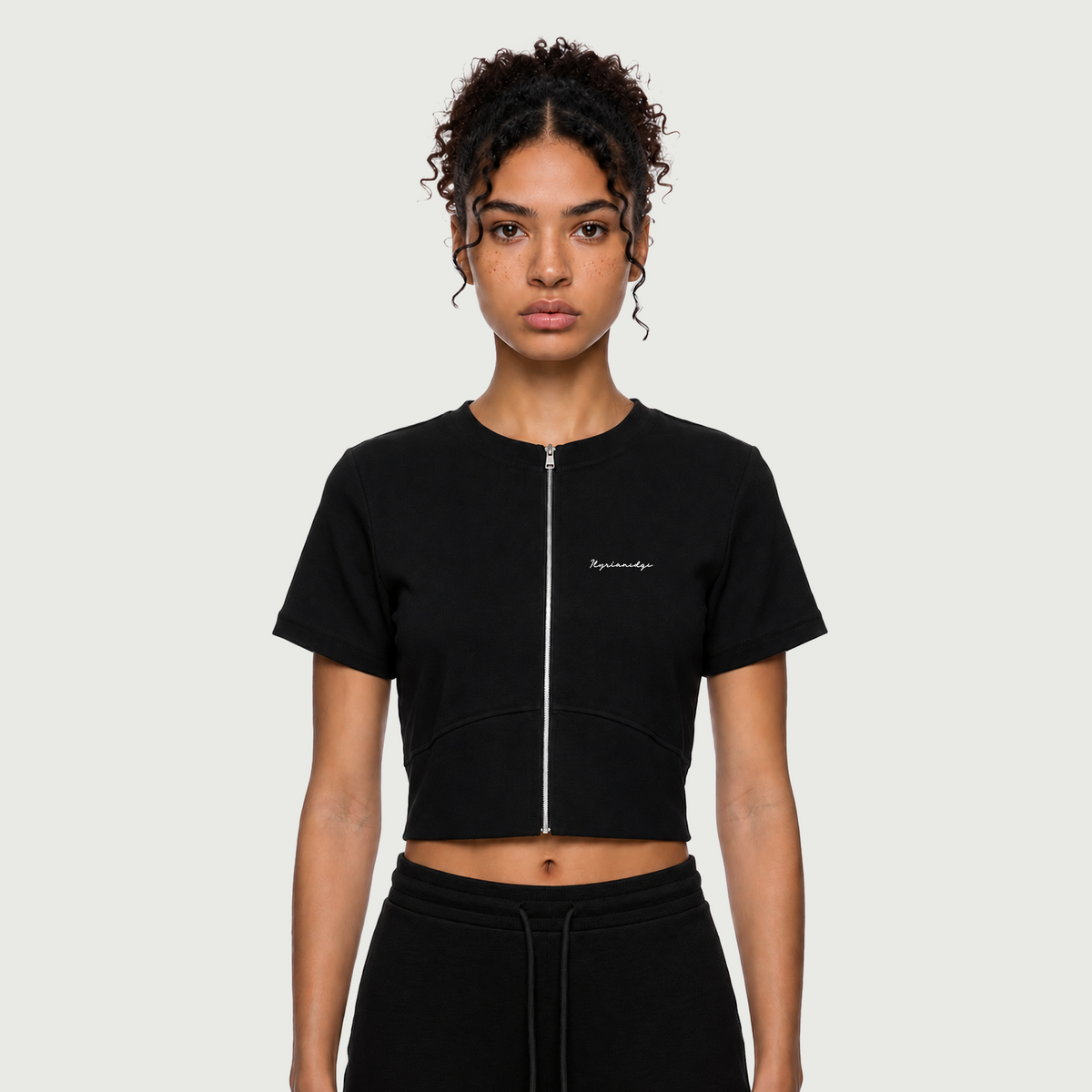 Primitive Instinct | Full Zip Crop T-Shirt | ILYRIANEDGE