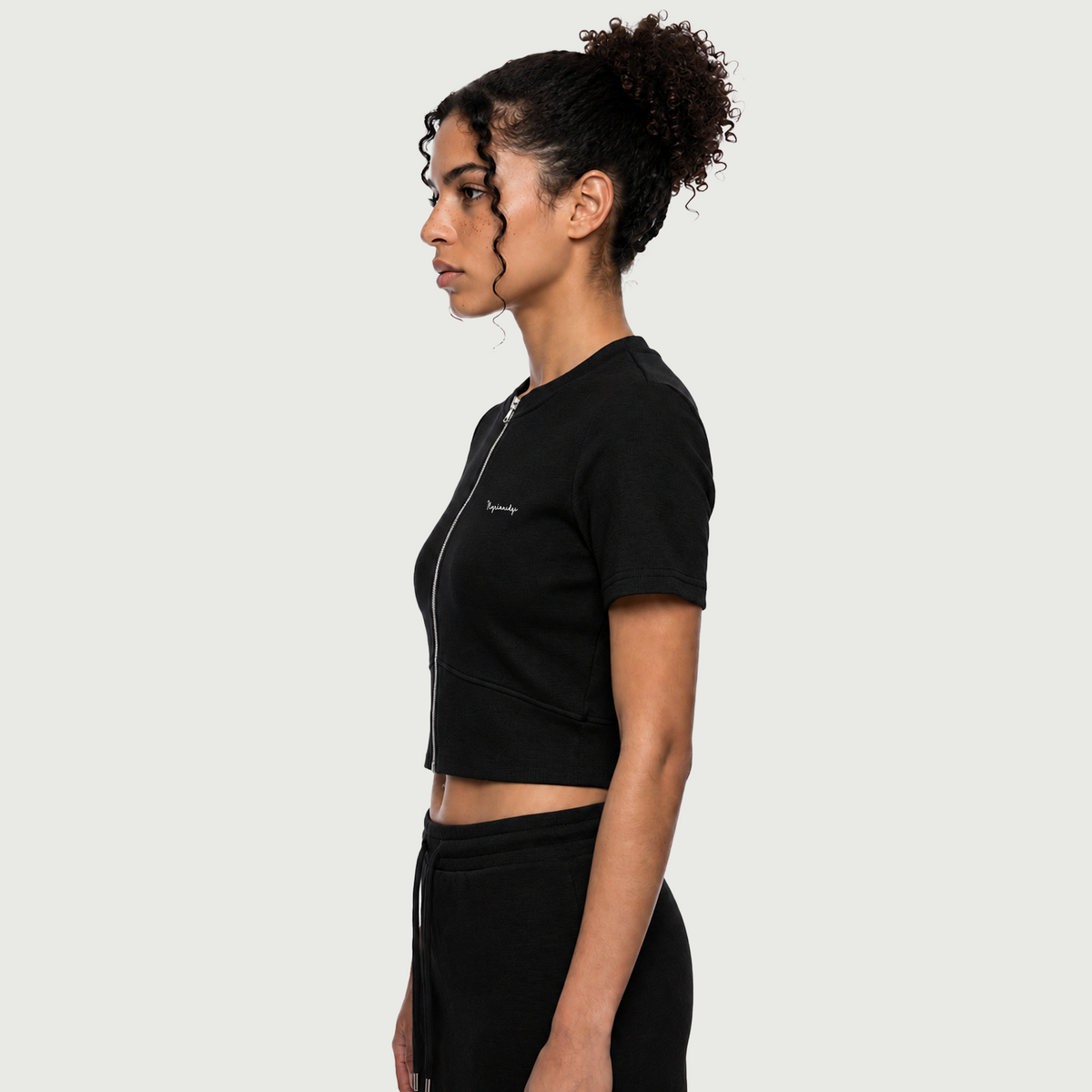 Primitive Instinct | Full Zip Crop T-Shirt | ILYRIANEDGE