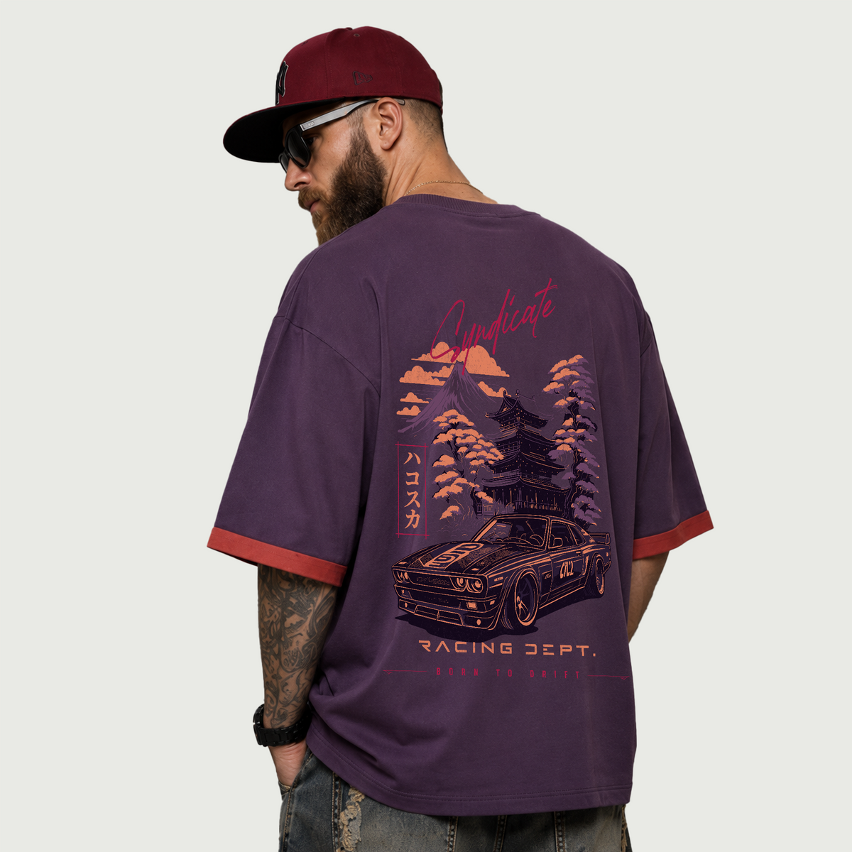 Syndicate | Premium Contrast Cuff Oversized T-Shirt | ILYRIANEDGE