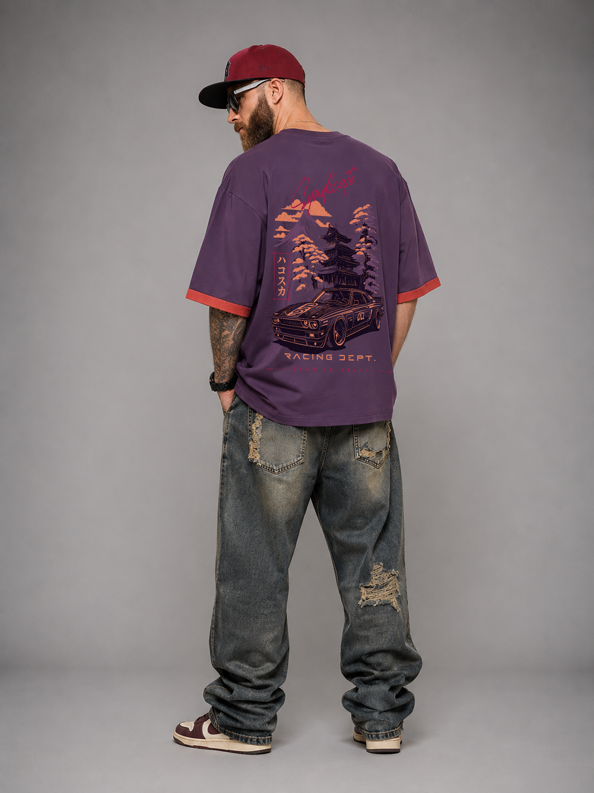Syndicate | Premium Contrast Cuff Oversized T-Shirt | ILYRIANEDGE