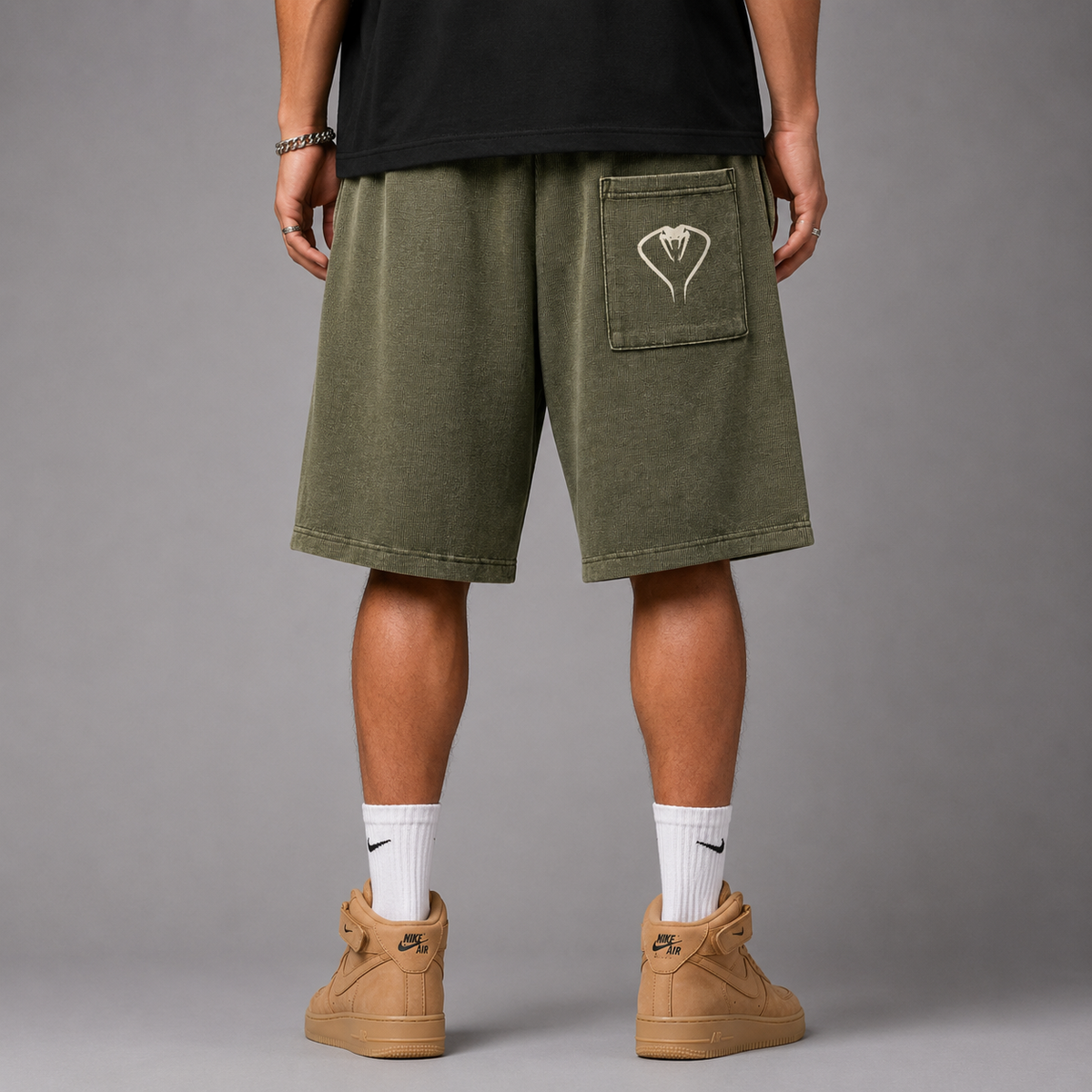 Rise | Mineral Wash Waffle Knit Shorts | ILYRIANEDGE
