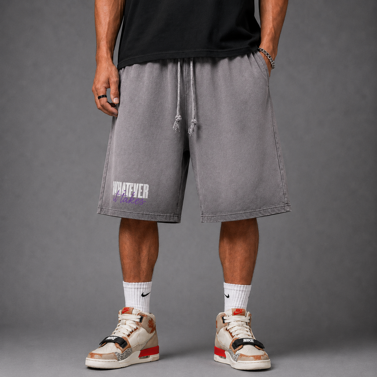What Ever | Reverse Dyed Sweatshorts | ILYRIANEDGE
