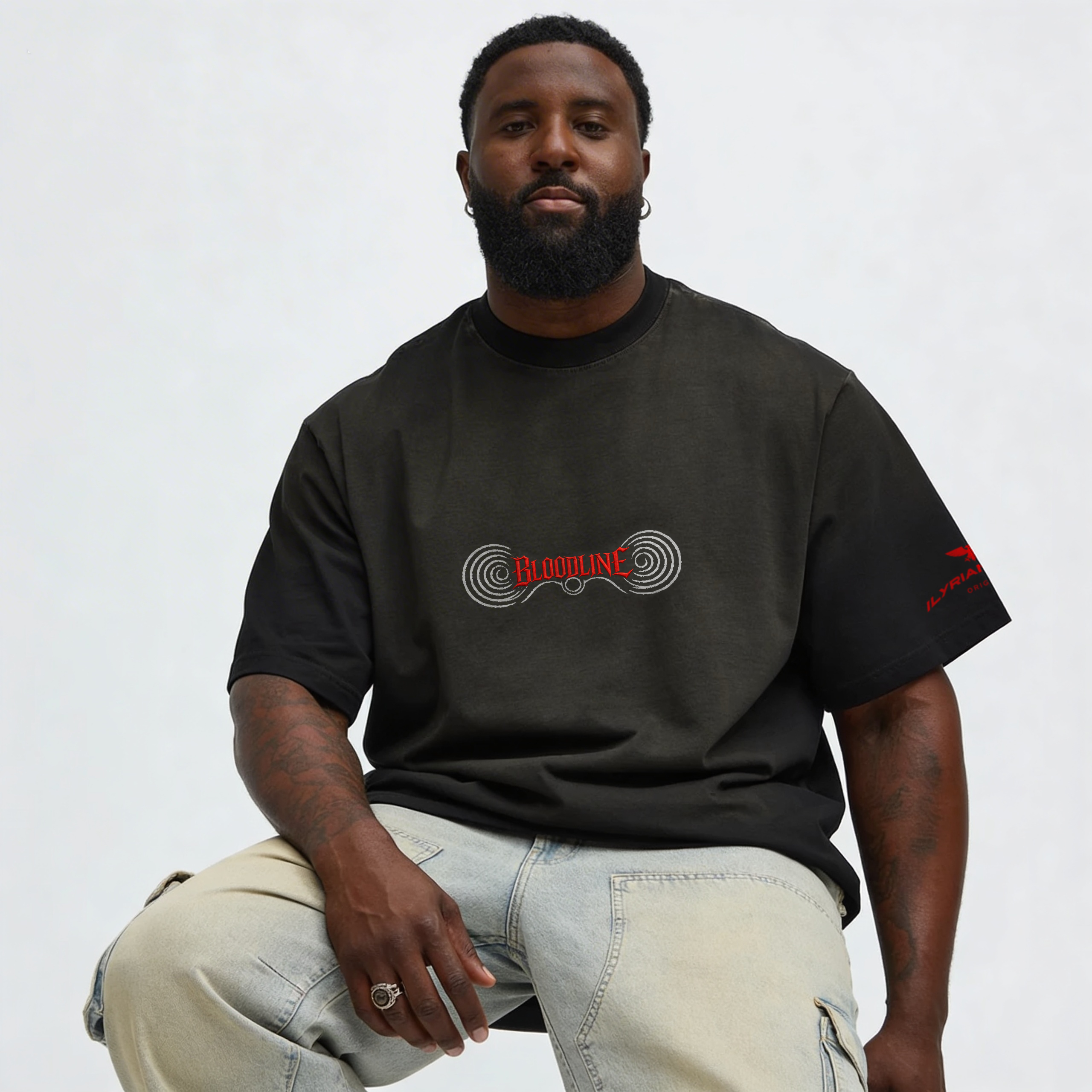 Bloodline - 260GSM Unisex Boxy Sun Faded T-shirt