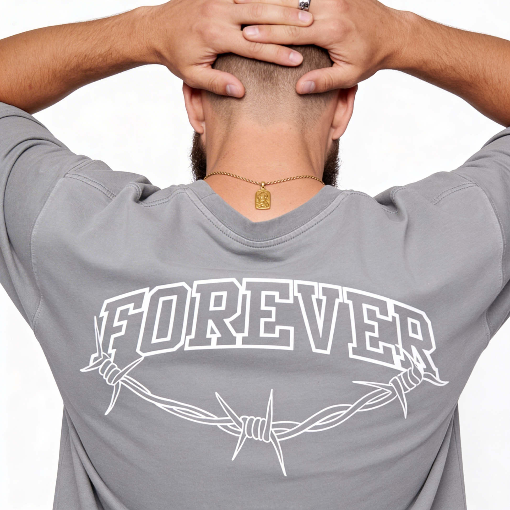 Forever - 260GSM Unisex Faded Raw Hem T-shirt