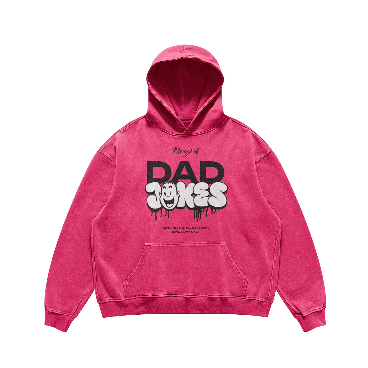 Dad Jokes - 440GSM Unisex Super Heavyweight Oversized Faded Hoodie