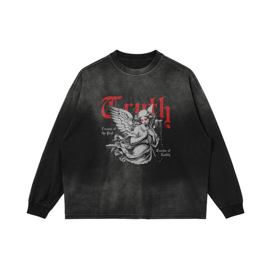 Truth | Oversized Sun-Faded Long Sleeve | ILYRIANEDGE