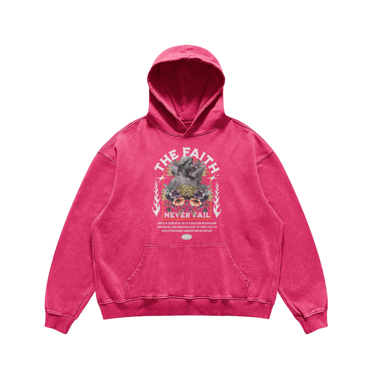 The Faith | Oversized Faded Hoodie | ILYRIANEDGE
