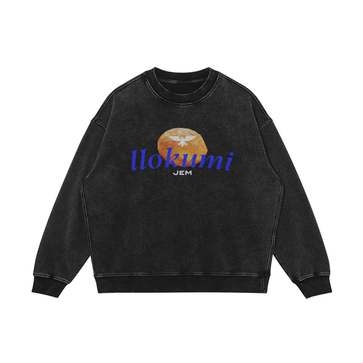 Llokumi | Oversized Faded Sweatshirt | ILYRIANEDGE