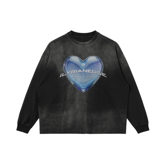 Ilyrianedge | Oversized Sun-Faded Long Sleeve | ILYRIANEDGE