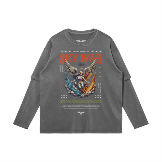 Sky War | Faux-Layered Long Sleeve | ILYRIANEDGE