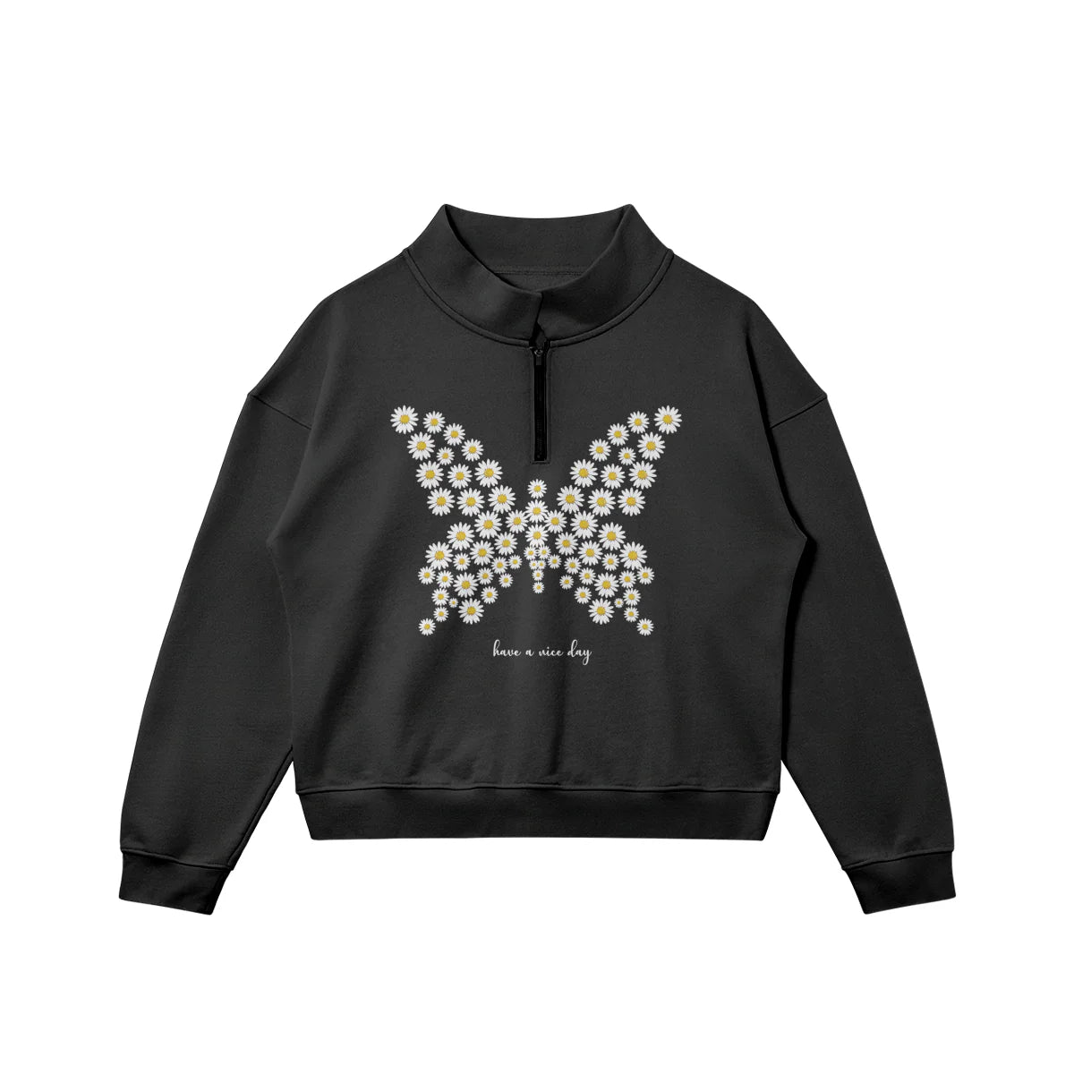 Butterfly | Half-Zip Fleece Sweatshirt | ILYRIANEDGE