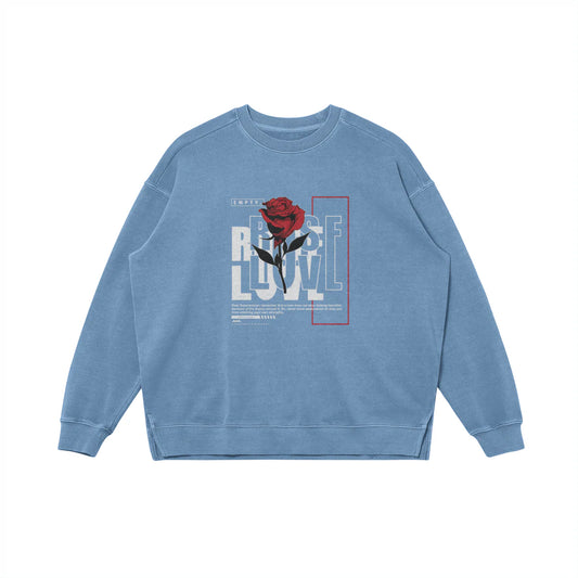 Rose | Oversized Faded Sweatshirt | ILYRIANEDGE